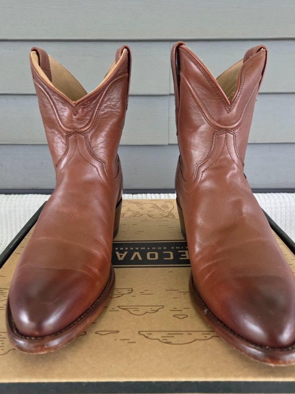 Tecovas Hand Made Women's Boots "The Penny" Bourbon Calf Brown US Sz 10B